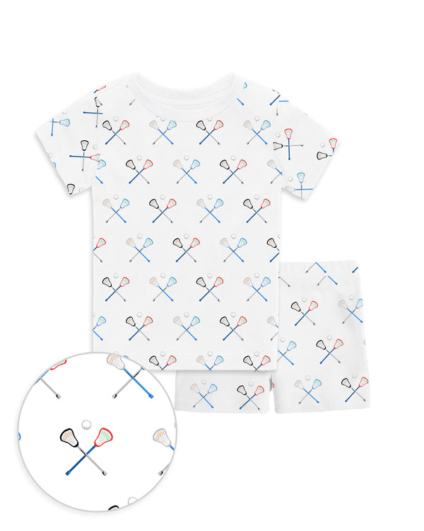 The Organic Short Sleeve Pajama Set [Lacrosse]