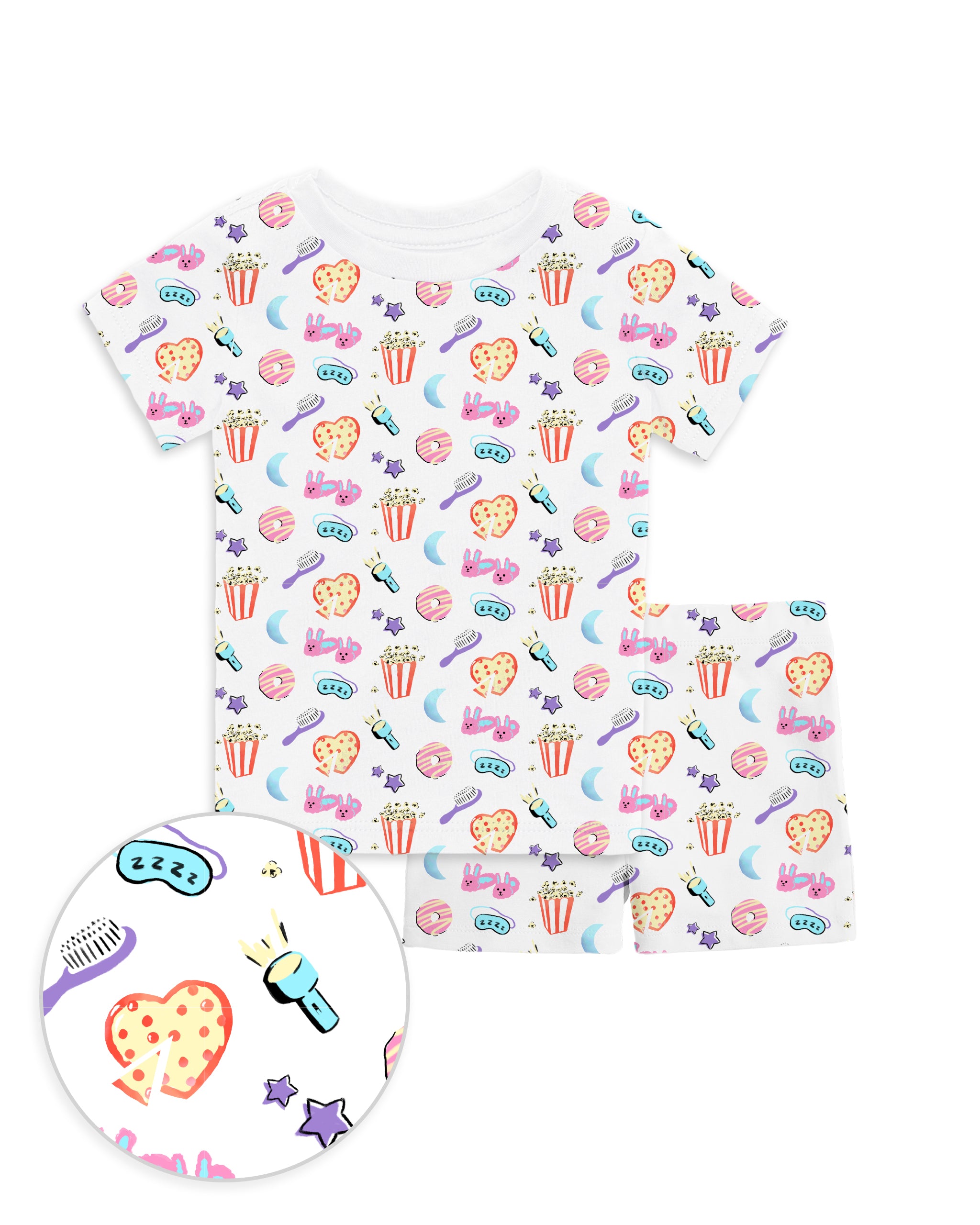 The Organic Short Sleeve Pajama Set [Sleepover]