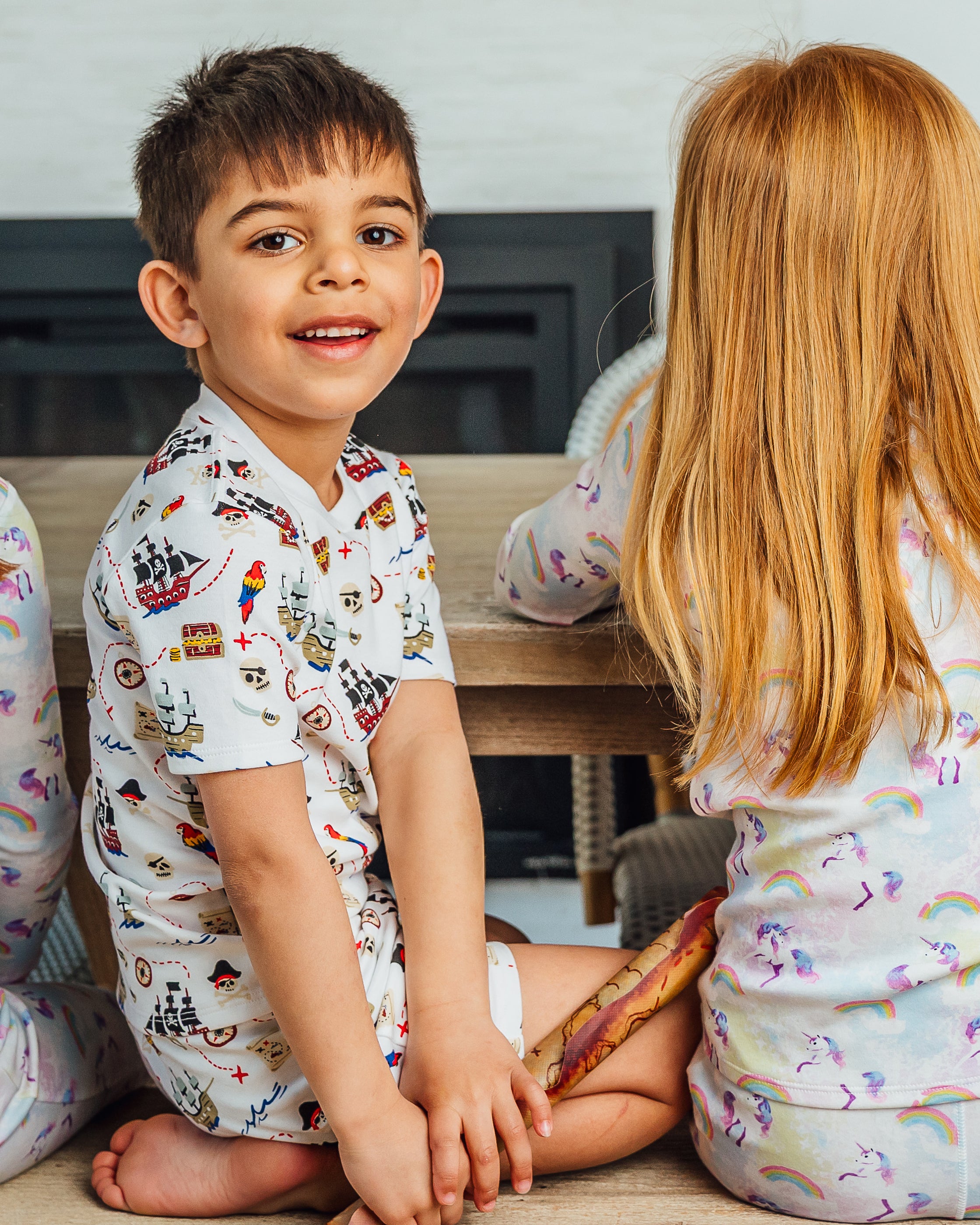 The Organic Short Sleeve Pajama Set [Ahoy Mates]