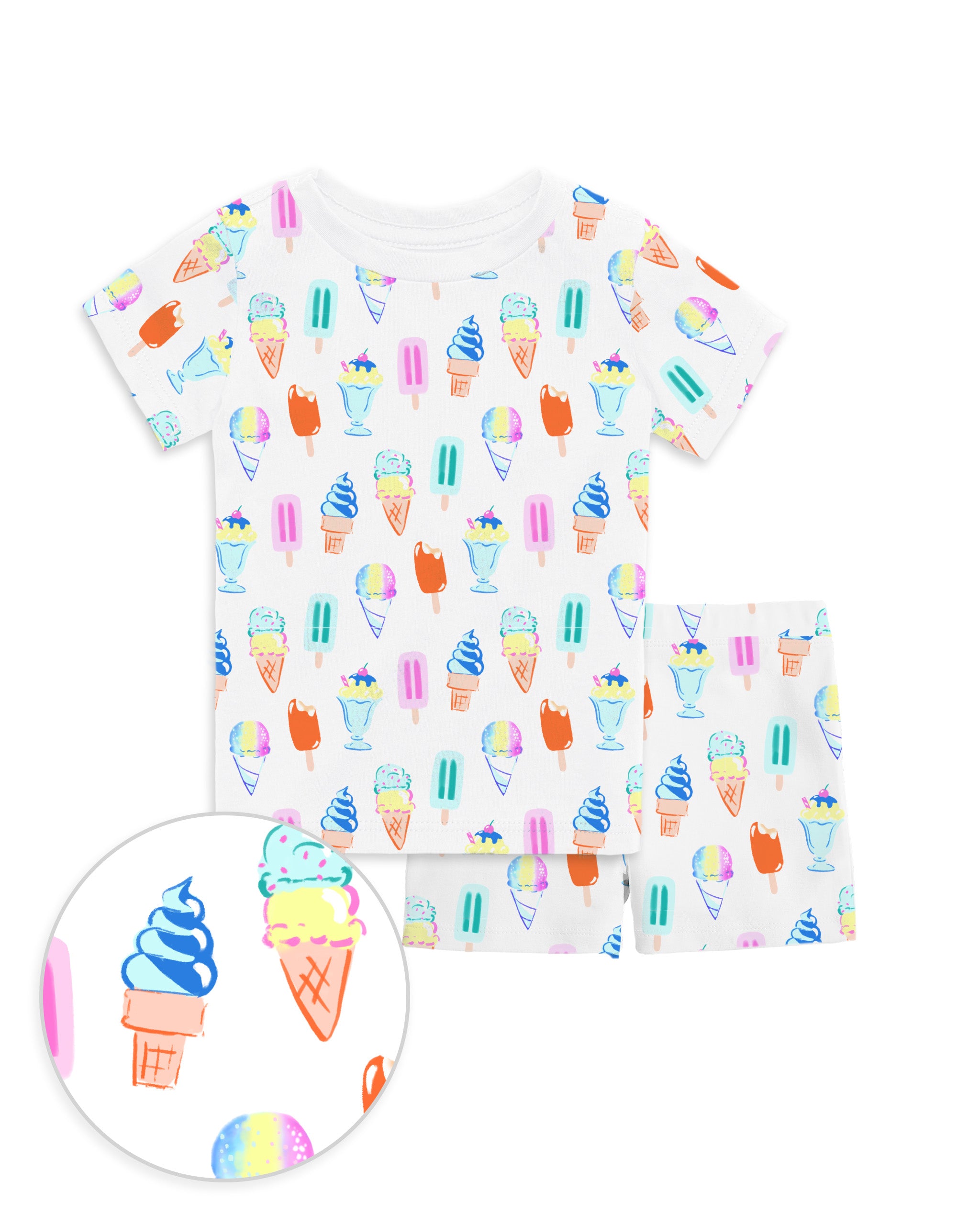 The Organic Short Sleeve Pajama Set [Sundae Funday]