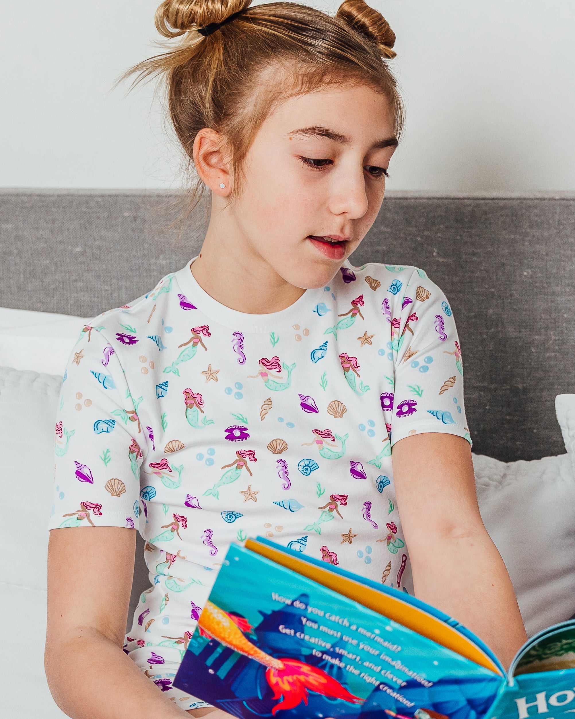 The Organic Short Sleeve Pajama Set [Under the Sea]