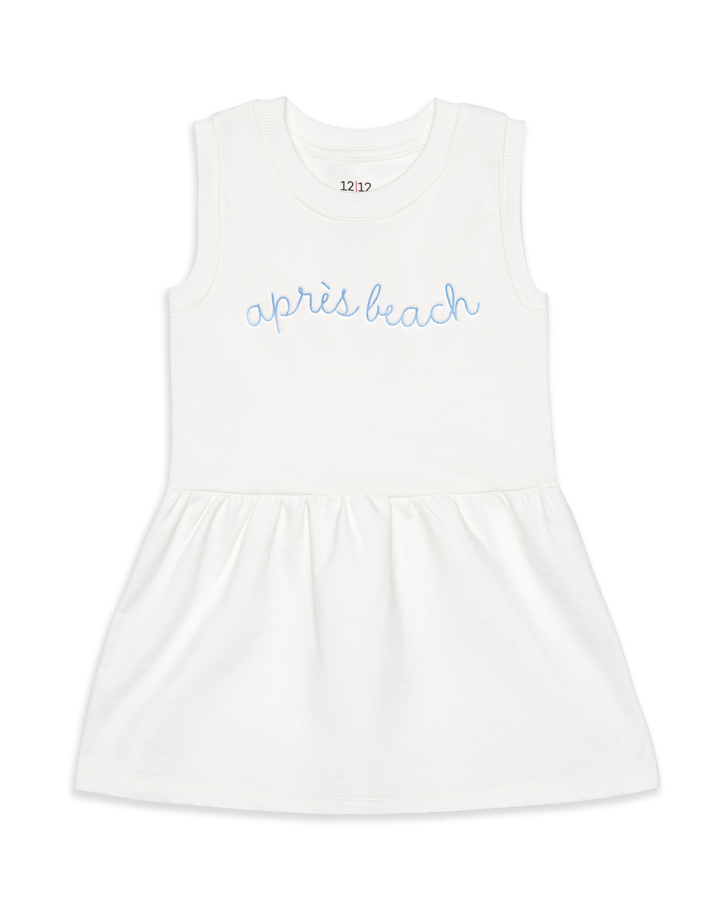 The Organic Tank Terry Dress [White Apres Beach]