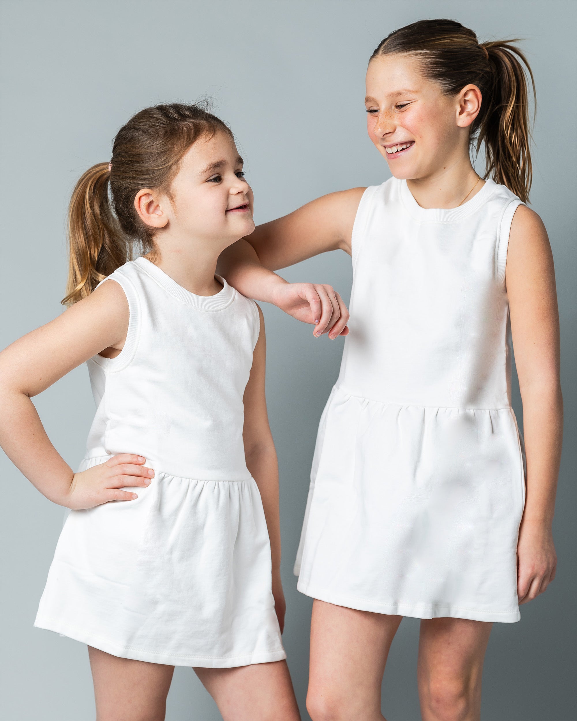 The Organic Tank Terry Dress [White]