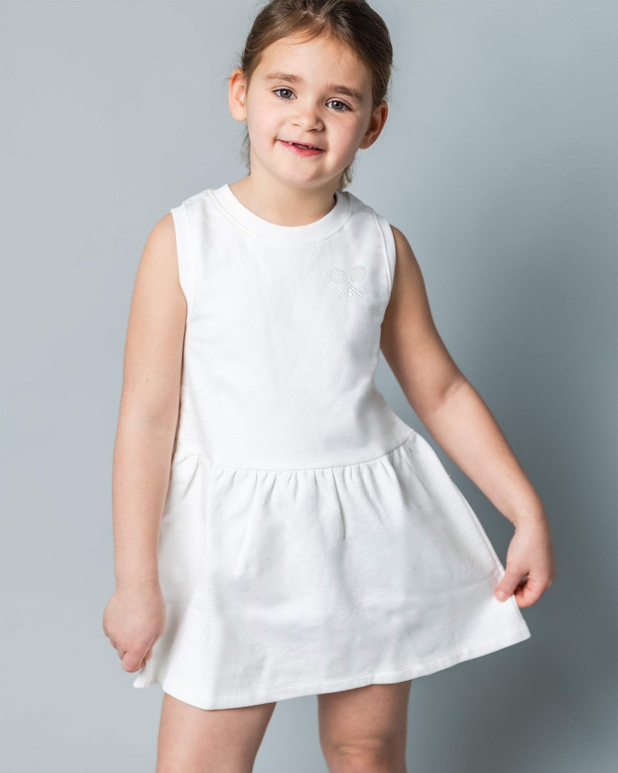 The Organic Tank Terry Dress [White Tennis]