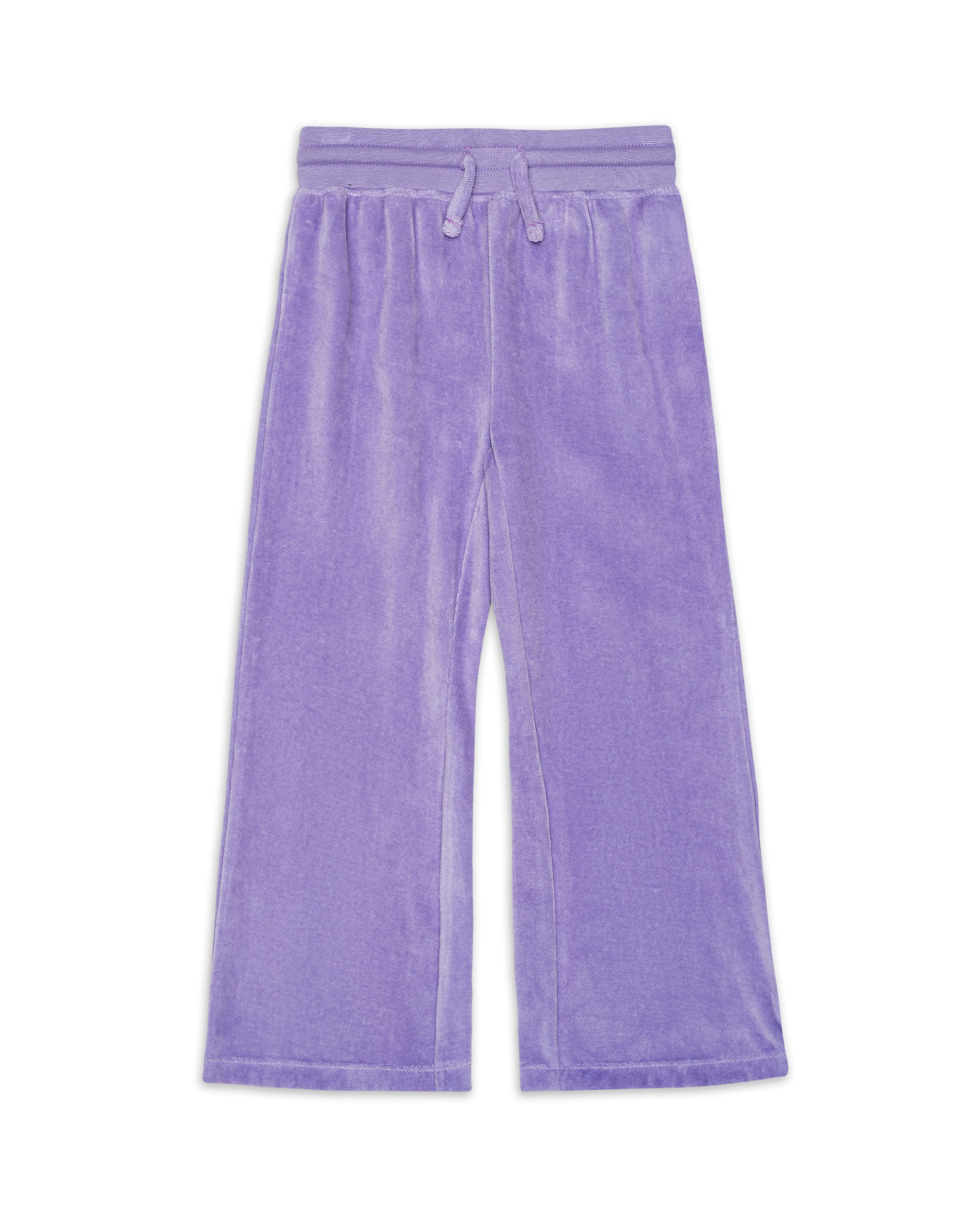 The Organic Velour Wide Leg Pant [Lilac Purple]