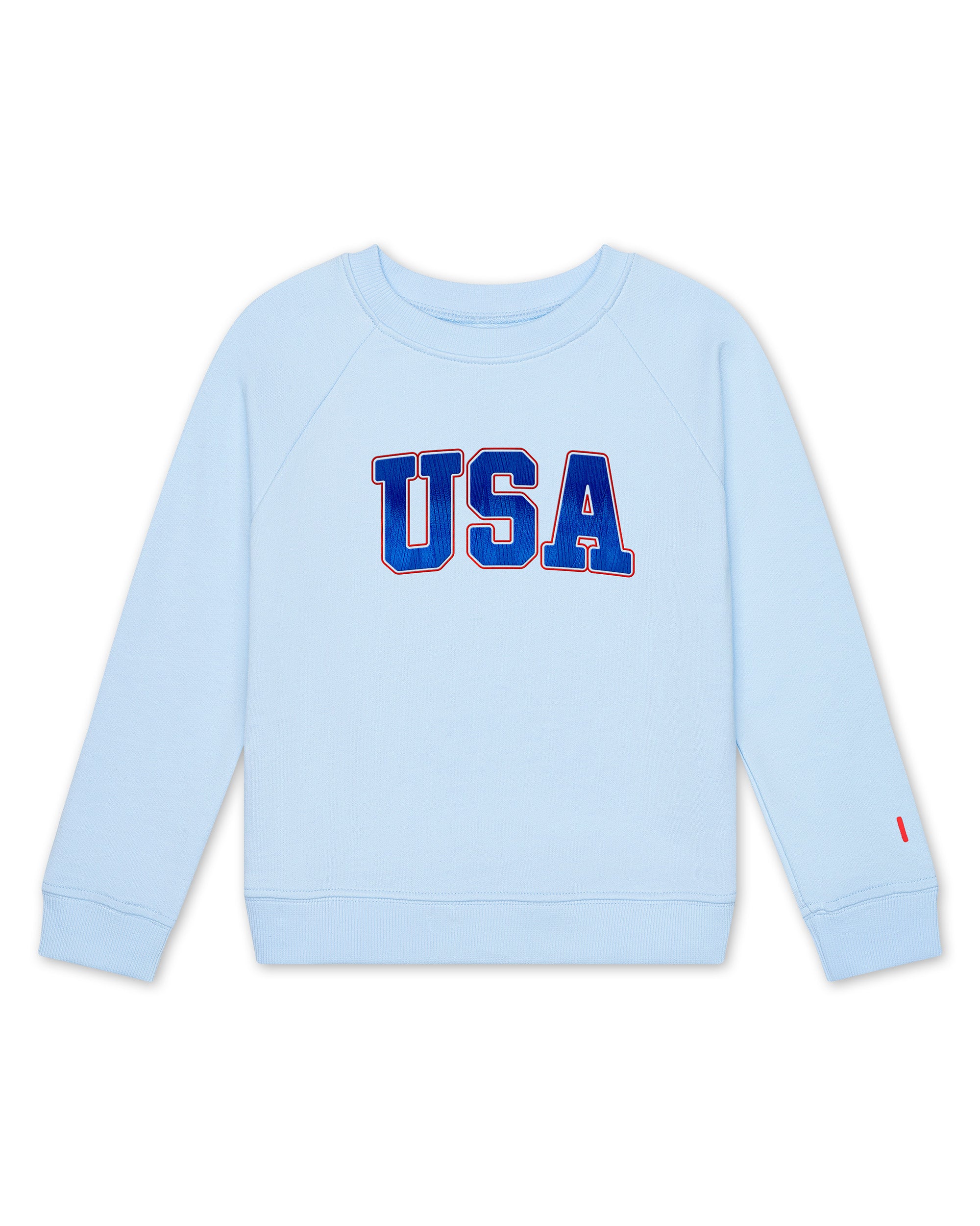 The Organic Pullover Sweatshirt Embroidered [Ice Water USA]
