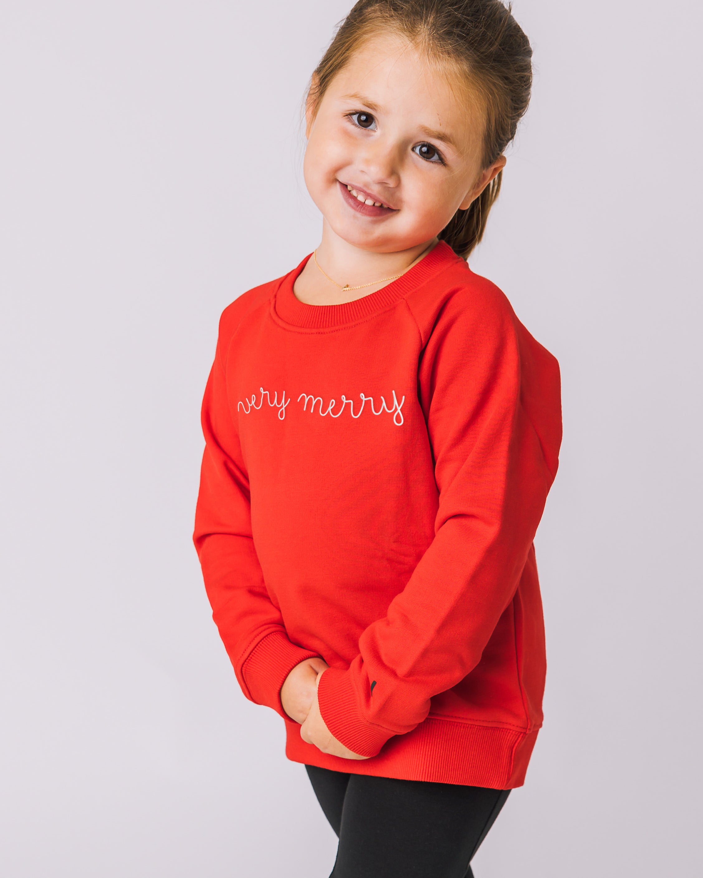 The Organic Pullover Sweatshirt Very Merry [Poppy]