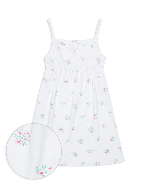 The Organic Rib Dress [Ditsy Floral]