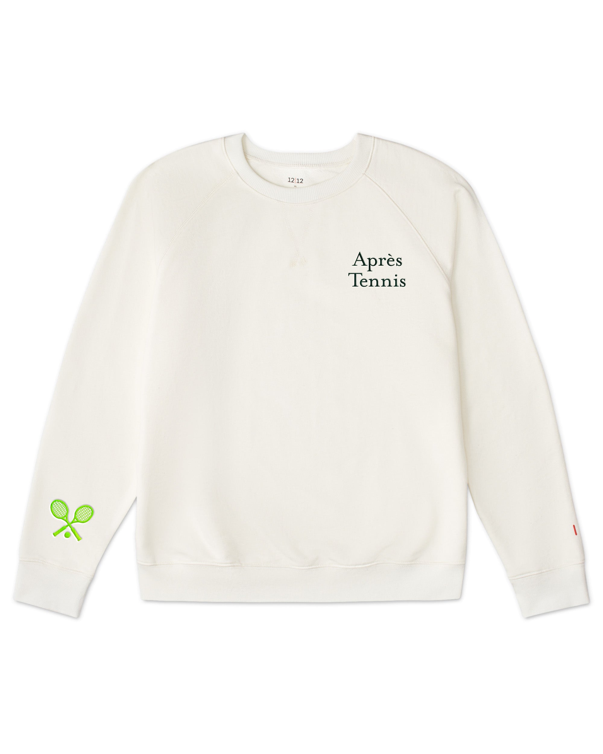 Women's Organic Pullover Sweatshirt Apres Tennis [Cream]