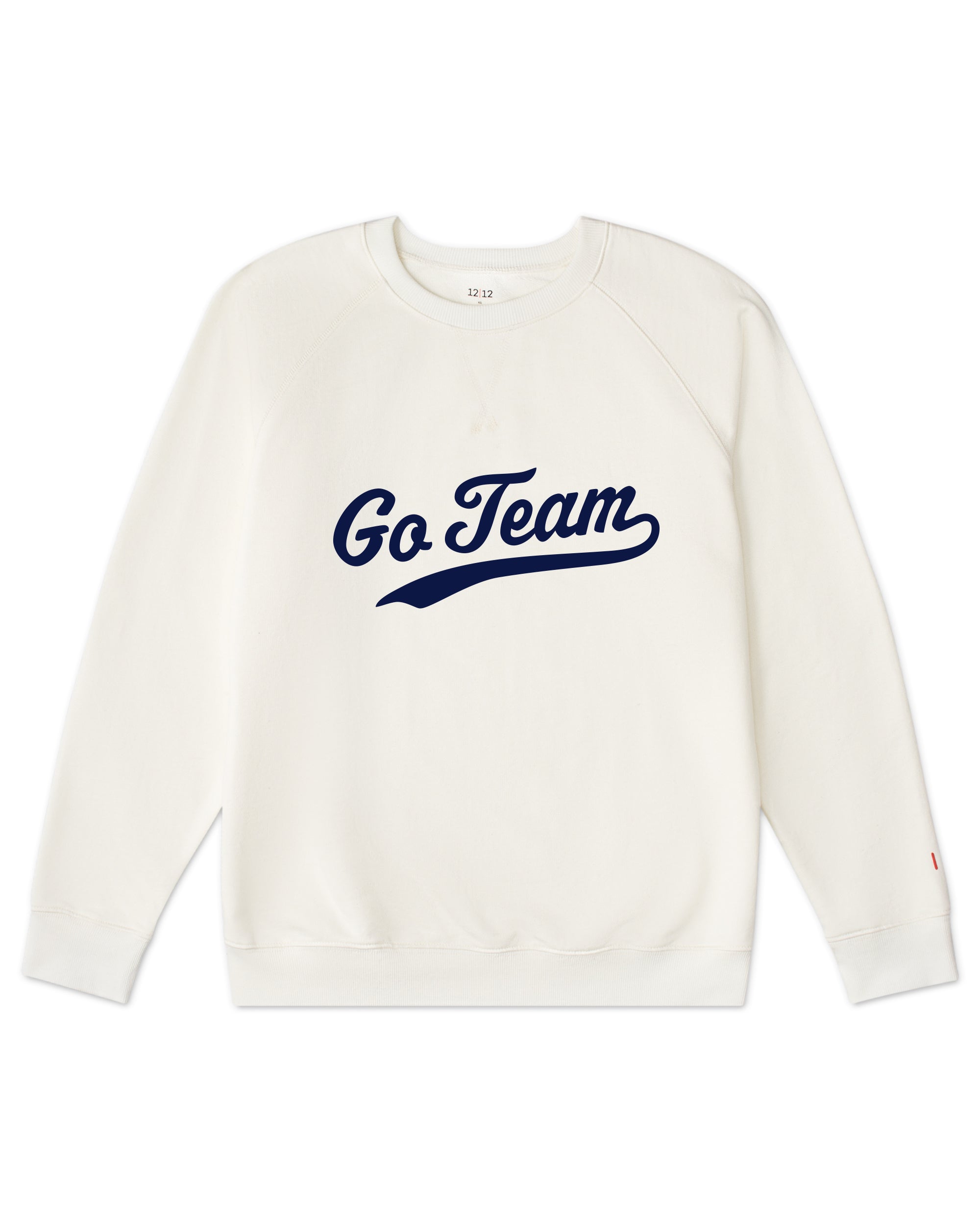 Women's Organic Pullover Sweatshirt Go Team [Cream]