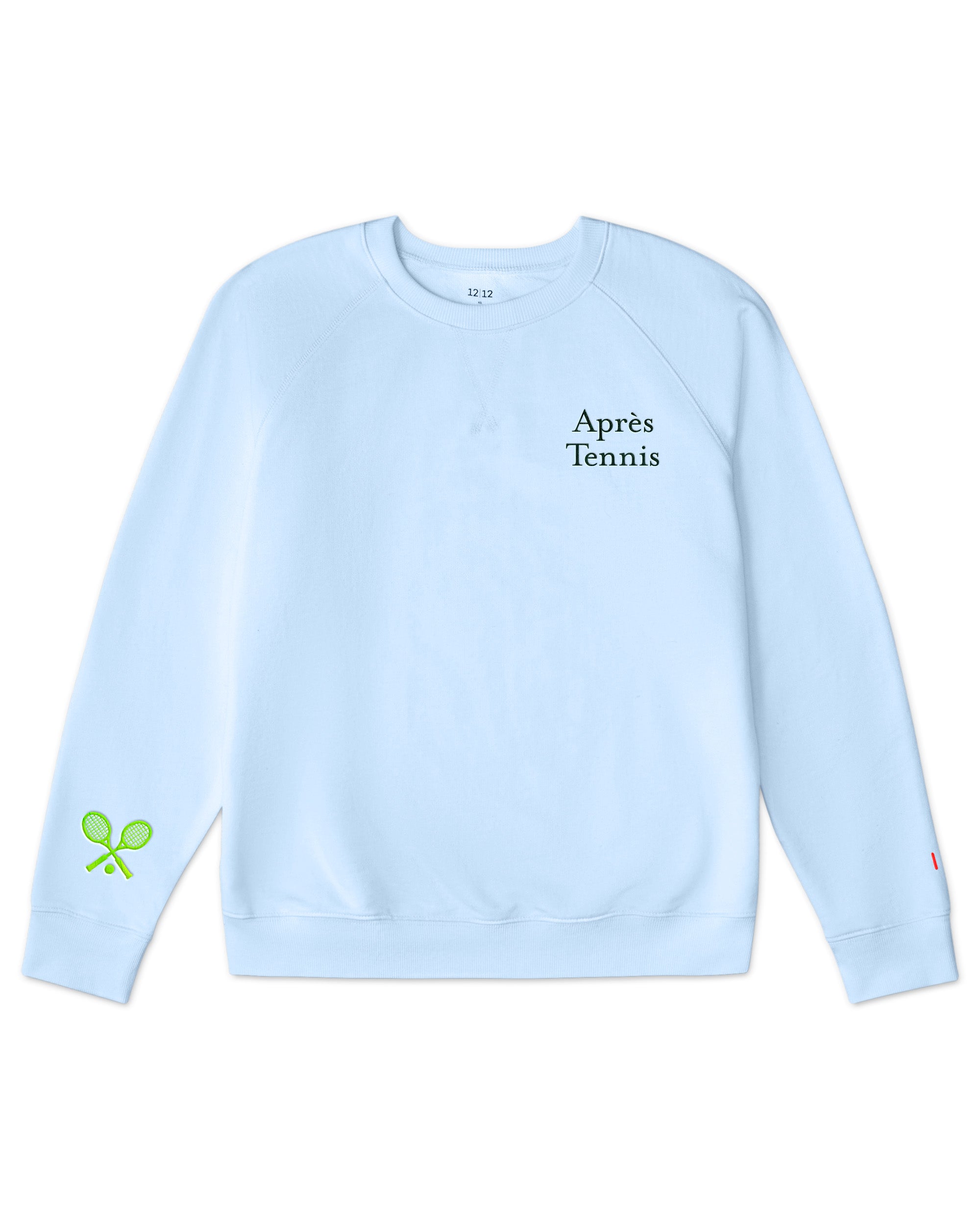 Women's Organic Pullover Sweatshirt Apres Tennis [Ice Water]