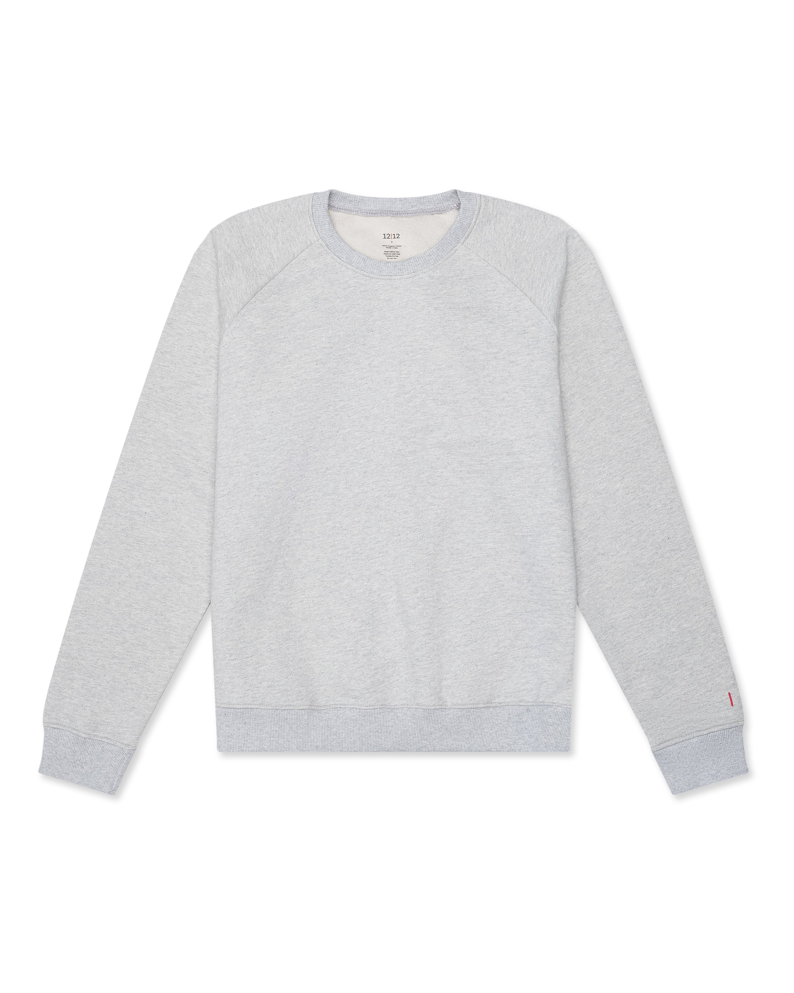 Women's Organic Pullover Sweatshirt [Light Heather Grey]