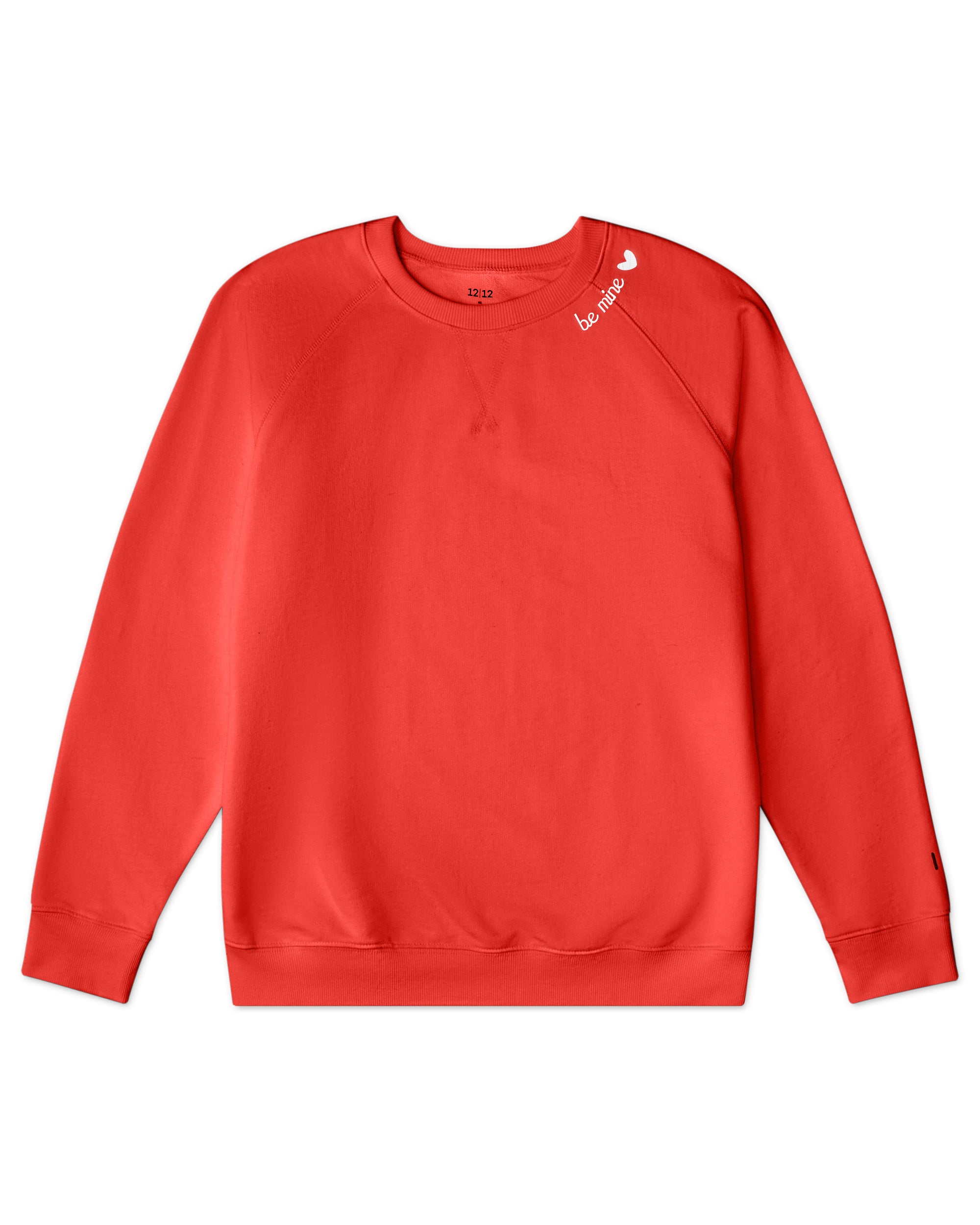 Women's Organic Pullover Sweatshirt Be Mine [Poppy]