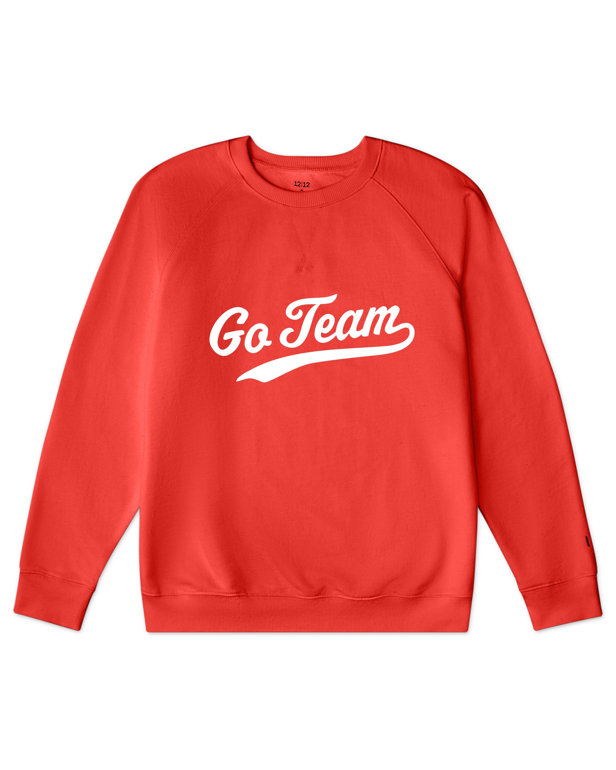 Women's Organic Pullover Sweatshirt Go Team [Poppy]