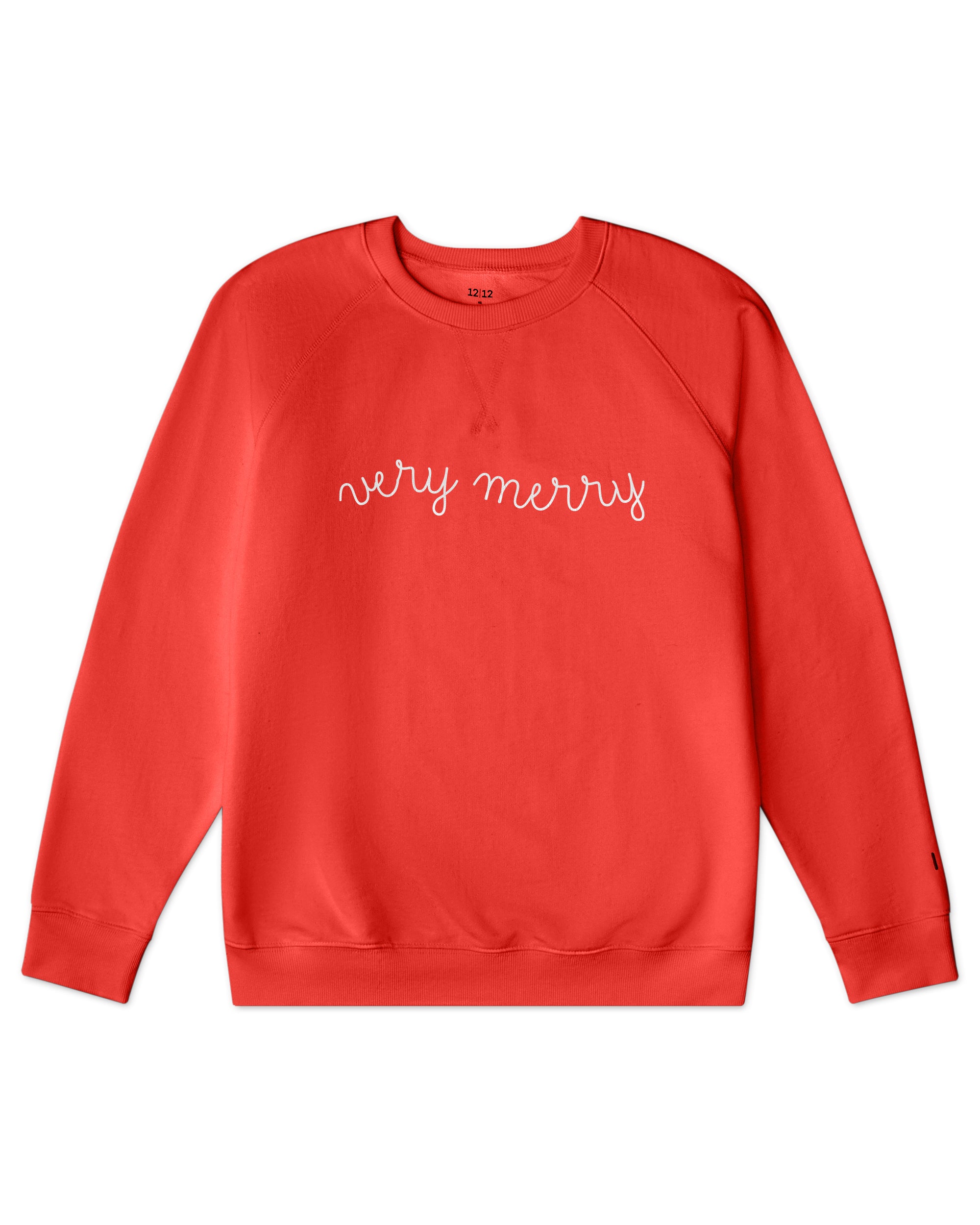 Women's Organic Pullover Sweatshirt Very Merry [Poppy]