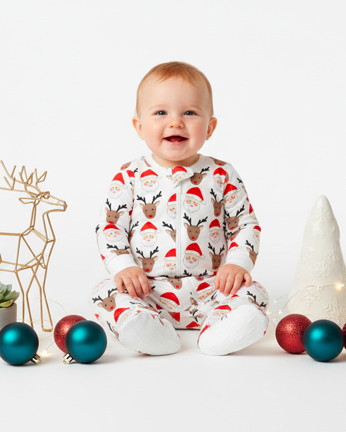 The Organic Zipper Footie [Santas Squad]
