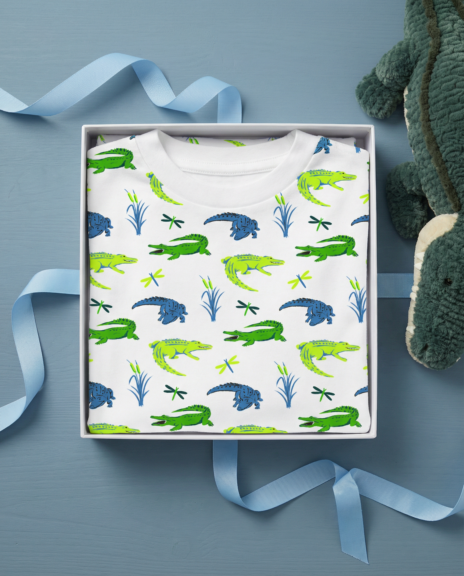 The Organic Long Sleeve Pajama Set [Later Gator]