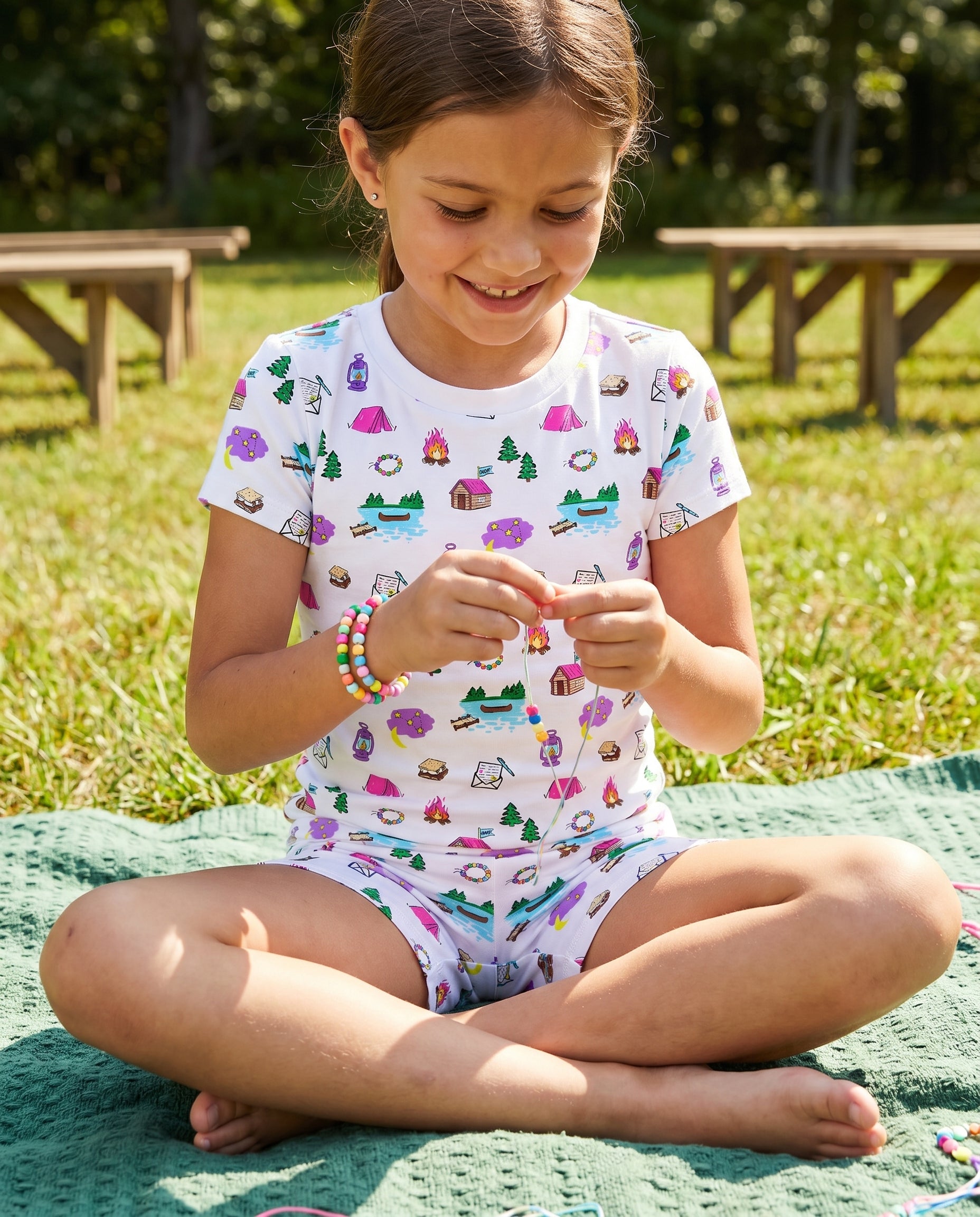 The Organic Short Sleeve Pajama Set [Sleepaway Camp]
