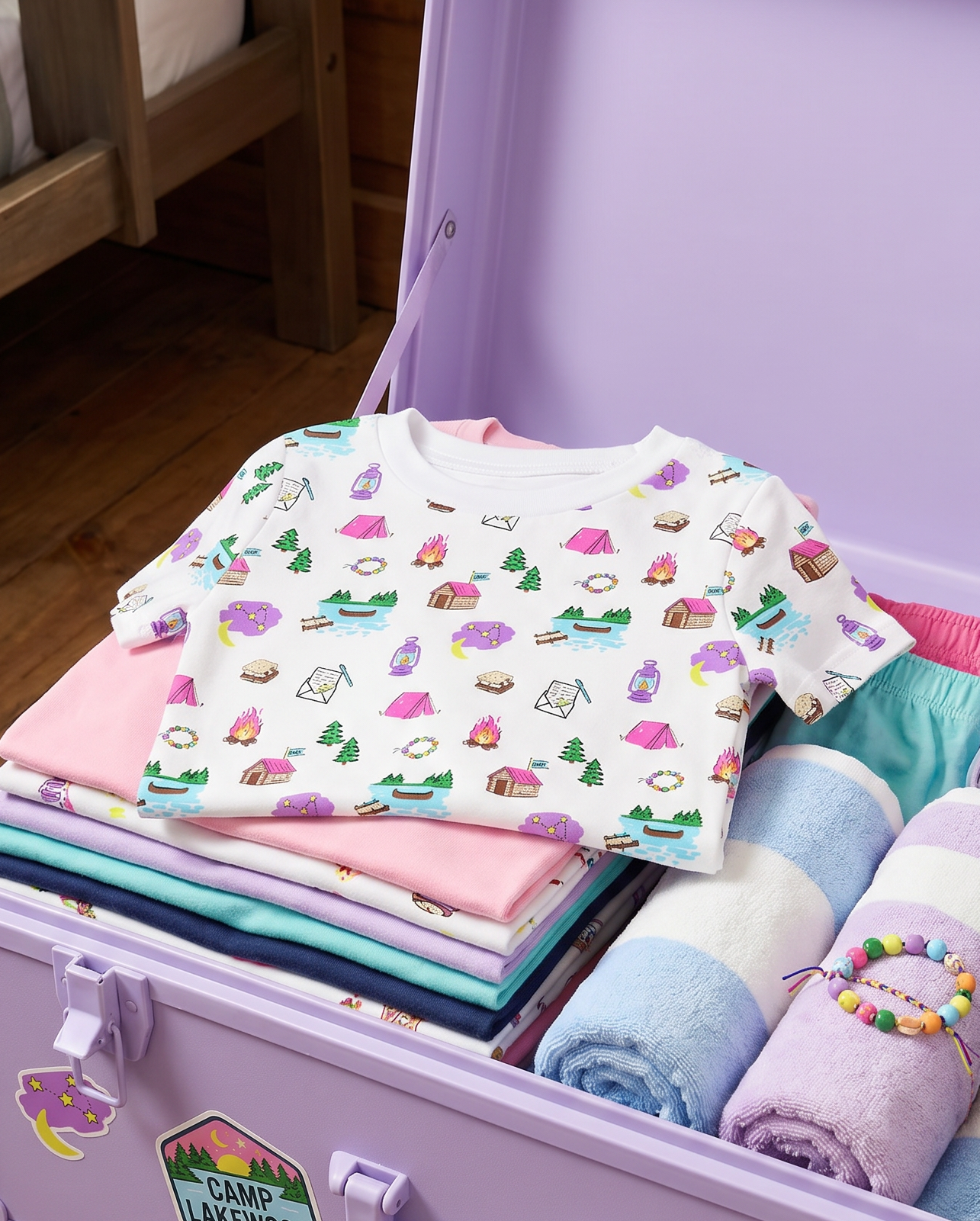 The Organic Short Sleeve Pajama Set [Sleepaway Camp]