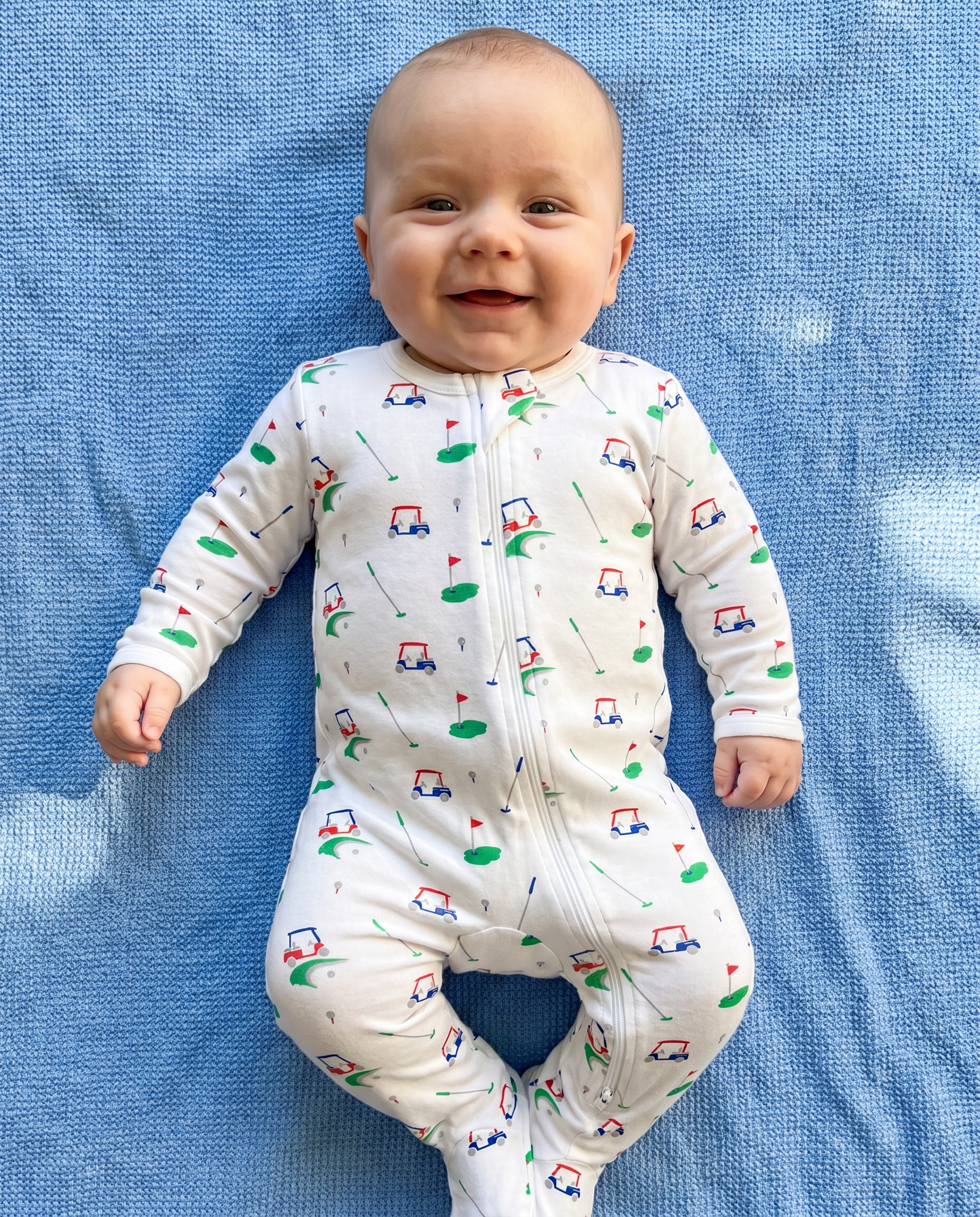 The Organic Zipper Footie [Par Tee]